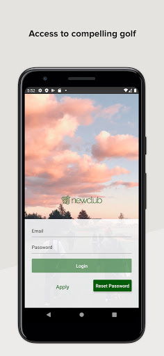 Android application NewClub Golf Society screenshort