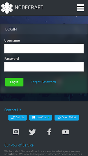 Android application Nodecraft screenshort