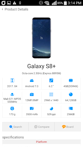 Phone Finder and Compare Screen 2