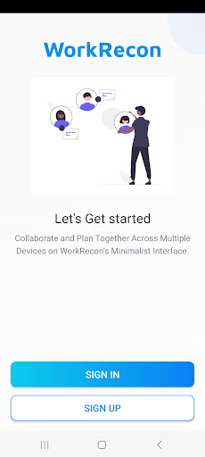 Android application WorkRecon screenshort