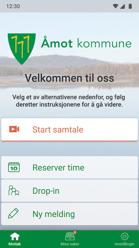 Android application Helsestasjon, Åmot screenshort