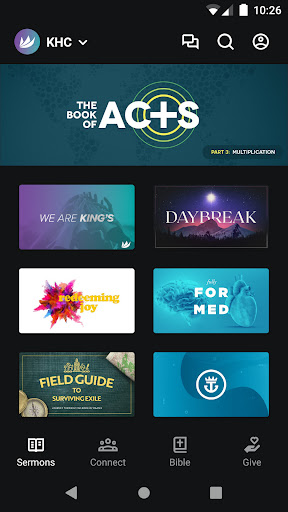 Android application King's Harbor Church App screenshort