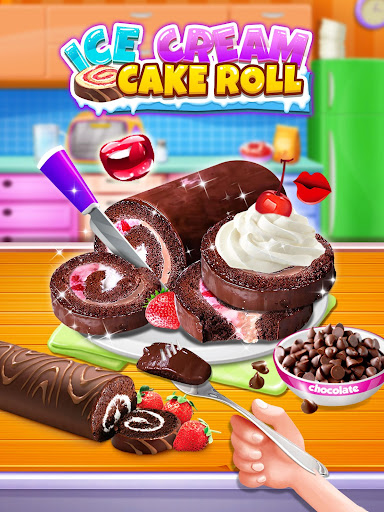 Ice Cream Cake Roll Maker - Super Sweet Desserts screenshots 8