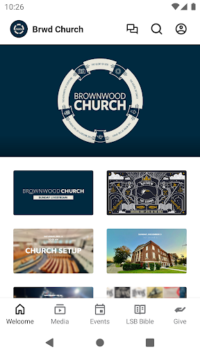 Android application Brownwood Church screenshort