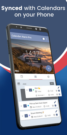 Android application Calendar Alarm Clock Reminder screenshort
