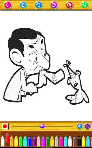download coloring book mr funny bean coloring game free for