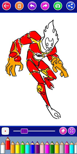 ben coloring ultimate 100 aliens