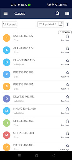 Elica Mobile CRM Screen 3
