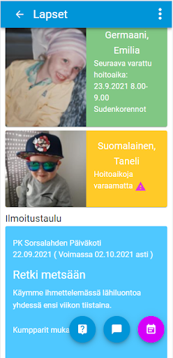 Android application DaisyFamily screenshort