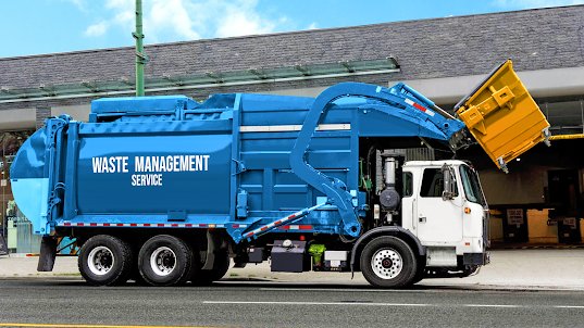 Jogos de caminhão de lixo 3d