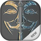 Anonymous Zipper Screen Lock icon