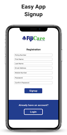 FijiCare Insurance on Mobile Screen 3