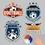 Pixel 3D Football Logo Coloring