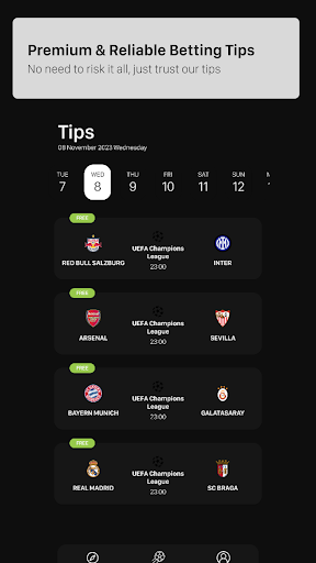 Winzu Betting Tips Screen 2