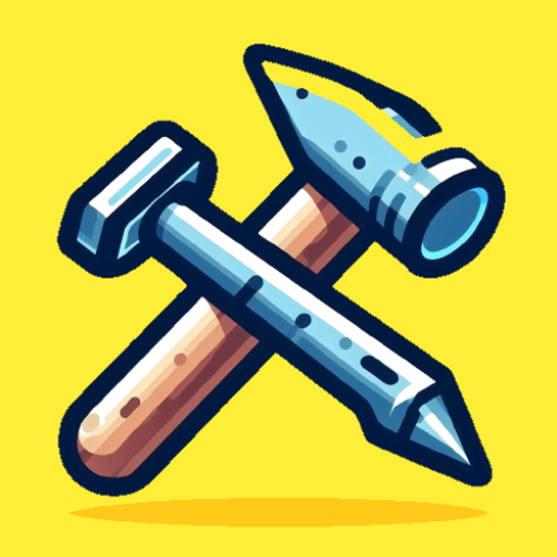 Hammers and Nails with weapons Logo