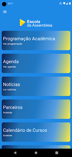Android application Escola da Assembleia do RN screenshort