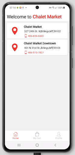 Chalet Market Screen 2