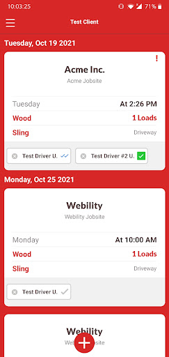 Mobil-Dispatch Screen 2