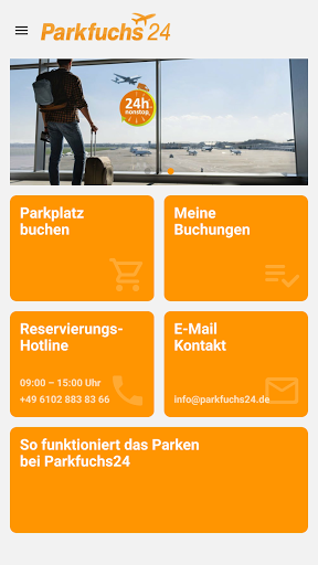 Android application ParkFuchs24 screenshort