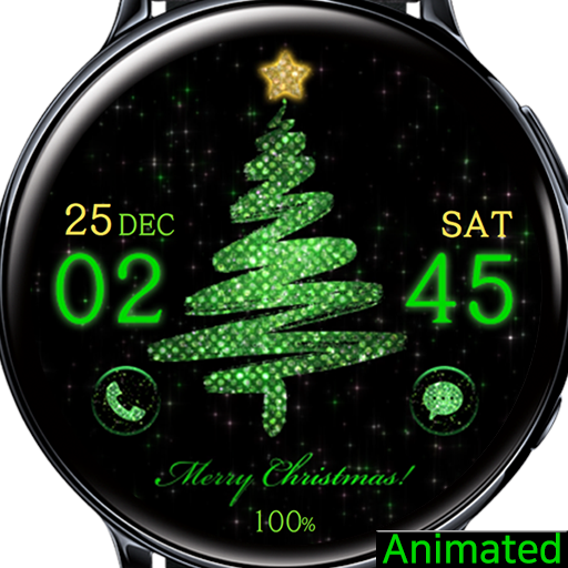 Glitter Christmas Tree_Watchfa logo