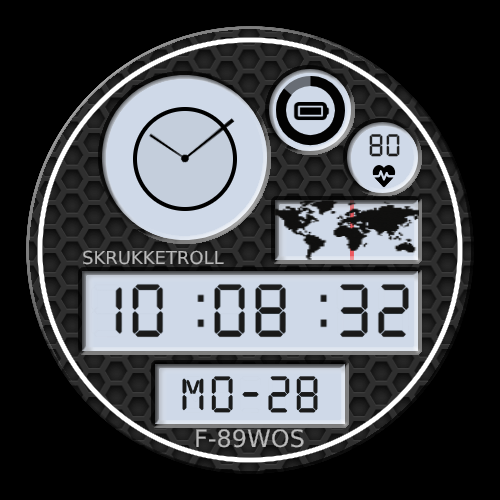 Retro LCD Colorful Map screenshot 8