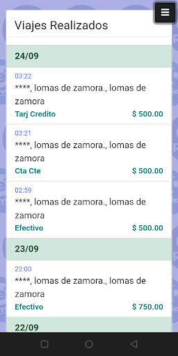 Remis Jet Choferes Screen 3