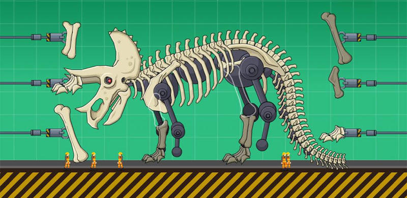 Triceratops Dino Fossil Robot
