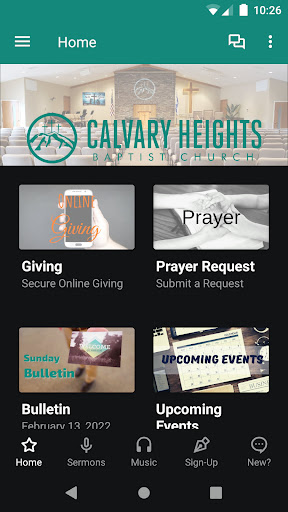 Android application Calvary Heights Baptist Church screenshort