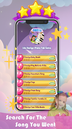 Like Nastya -Piano Tab Game - Screenshot 1