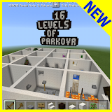 16 levels of parkour MCPE map icon