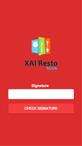 Android application XAI Pos Resto Mobile screenshort