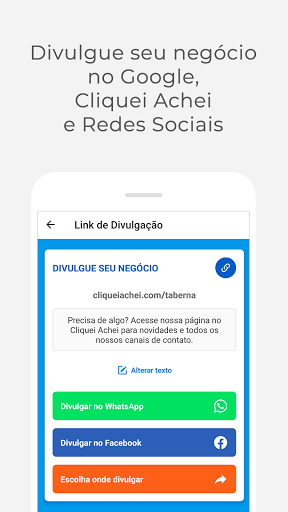 Divulgador de Empresas do Cliq Screen 2