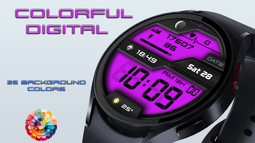 Colorful Digital Watch Face screenshot 26
