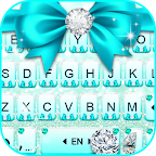 Cyan Diamond Bowknot Keyboard logo