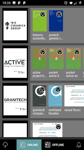 Android application Iris Ceramica Group screenshort