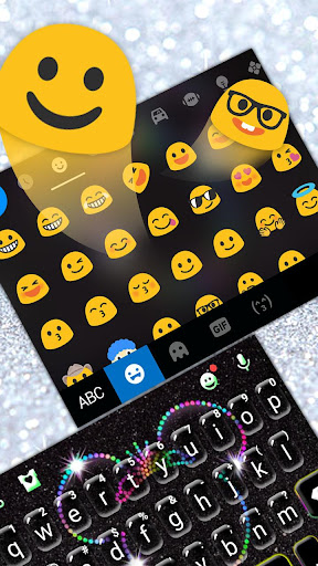 Silver Glitter Minny Keyboard Screen 3