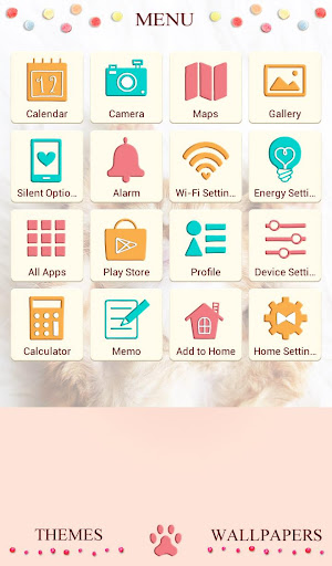 Sleepy Cat Theme Screen 2