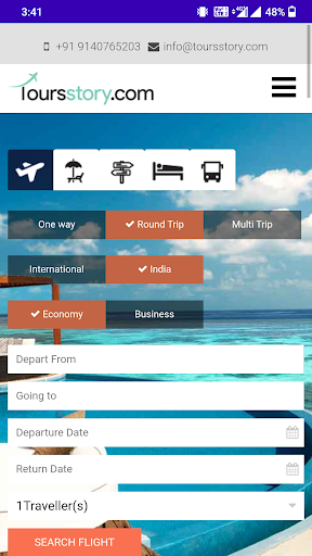 Android application toursstory.com screenshort