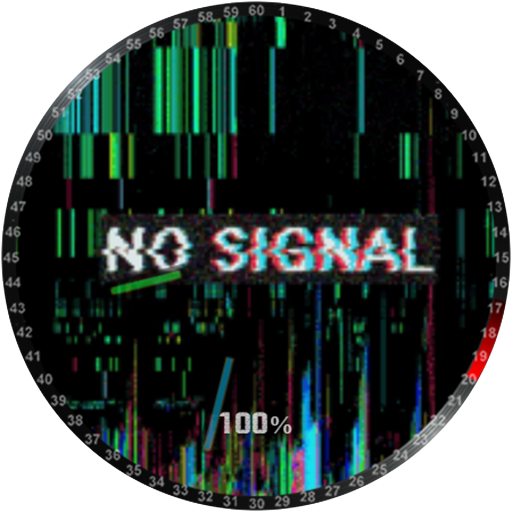 Animated No Signal Watch Face