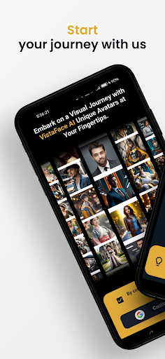 Android application VistaFace AI - Avatar Genius screenshort