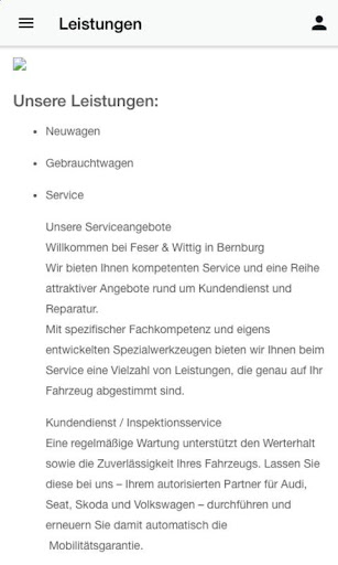 Autohaus Feser-Wittig GmbH VW Screen 3