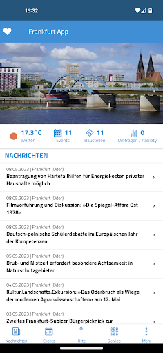 Frankfurt App Screen 2