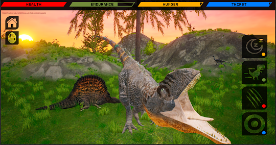 Simulador Gigantosaurus Caça