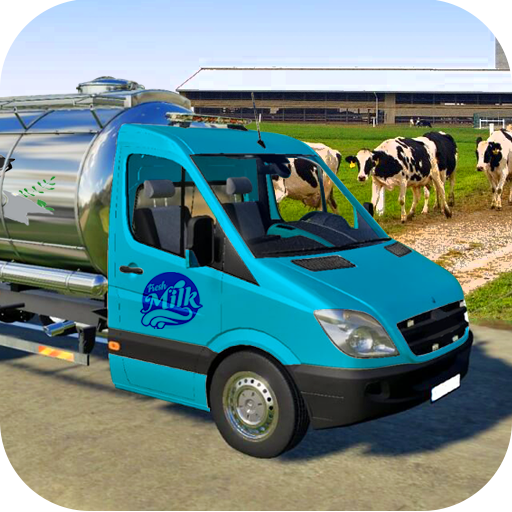 Android application Milk Van Cow Milk Delivery Sim screenshort