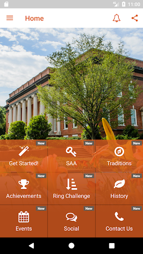 Android application Clemson SAA screenshort