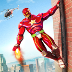 Cover Image of ダウンロード Superhero Flying Game:Iron Her  APK