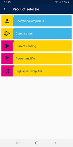 Screenshot of ST op amps