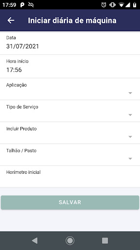 Diária de Máquina Screen 2