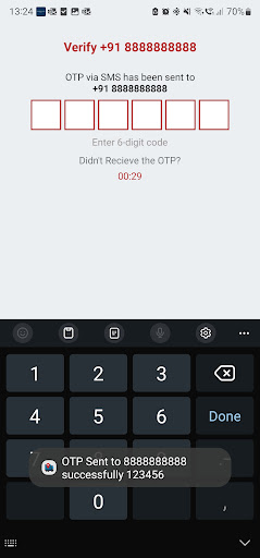 Android application Delivery Tracker screenshort