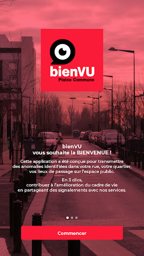 Android application bienVU - Plaine Commune screenshort